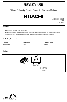 HSM276ASR Datasheet PDF Hitachi -> Renesas Electronics