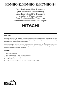 HD74HC444 Datasheet PDF Hitachi -> Renesas Electronics