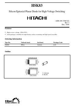 HSK83 Datasheet PDF Hitachi -> Renesas Electronics