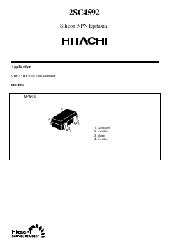 C4592 Datasheet PDF Hitachi -> Renesas Electronics