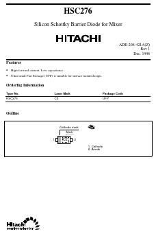 HSC276 Datasheet PDF Hitachi -> Renesas Electronics