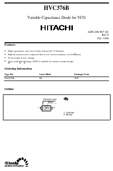 HVC376B Datasheet PDF Hitachi -> Renesas Electronics