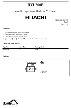 HVU300B Datasheet PDF Hitachi -> Renesas Electronics