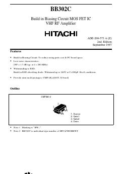 BB302C Datasheet PDF Hitachi -> Renesas Electronics