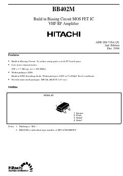 BB402M Datasheet PDF Hitachi -> Renesas Electronics