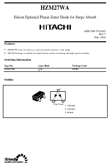 HZM27WA Datasheet PDF Hitachi -> Renesas Electronics
