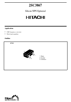 2SC3867 Datasheet PDF Hitachi -> Renesas Electronics