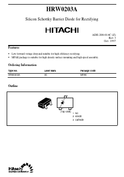 HRW0203A Datasheet PDF Hitachi -> Renesas Electronics