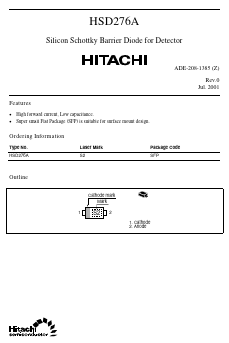 HSD276A Datasheet PDF Hitachi -> Renesas Electronics