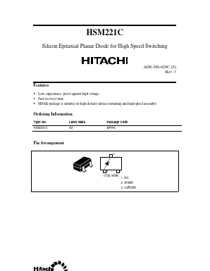 HSM221C Datasheet PDF Hitachi -> Renesas Electronics