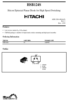 HSB124S Datasheet PDF Hitachi -> Renesas Electronics
