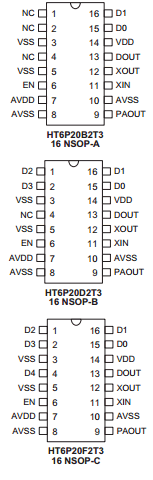 HT6P20D2T3 Datasheet PDF Holtek Semiconductor