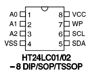 24LC02 Datasheet PDF Holtek Semiconductor