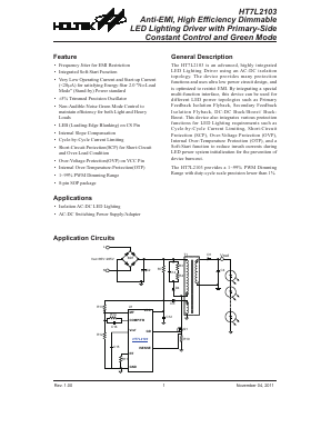 HT7L2103 Datasheet PDF Holtek Semiconductor