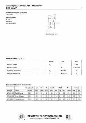 ST2002DR Datasheet PDF Honey Technology