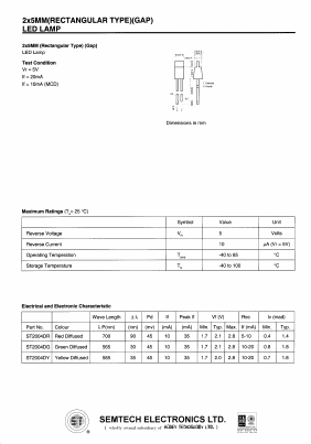 ST2004DR Datasheet PDF Honey Technology