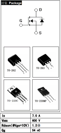 JCS7N60S Datasheet PDF Jilin Sino-Microelectronics