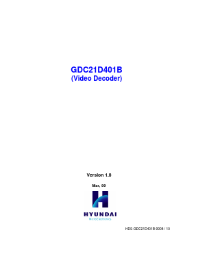 GDC21D401B Datasheet PDF Hyundai Micro Electronics