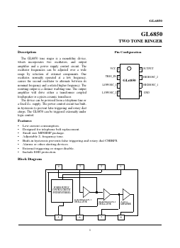 GL6850 Datasheet PDF Hyundai Micro Electronics