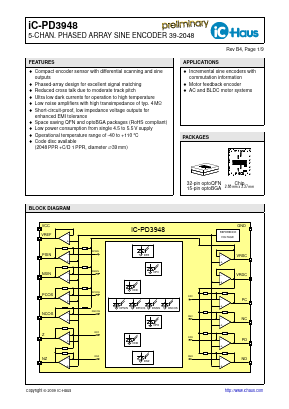 IC-PD3948 Datasheet PDF IC-Haus GmbH