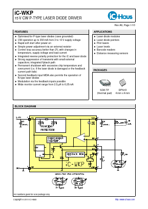 WKPDFN10 Datasheet PDF IC-Haus GmbH