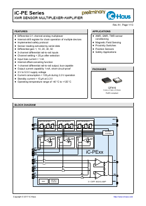 IC-PE Datasheet PDF IC-Haus GmbH