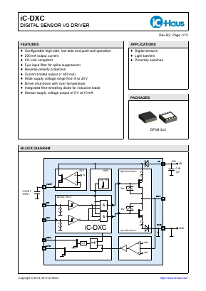 IC-DXC Datasheet PDF IC-Haus GmbH