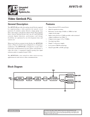 ICS9173-01 Datasheet PDF Integrated Circuit Systems
