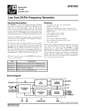 ICS9155C-36CN20 Datasheet PDF Integrated Circuit Systems