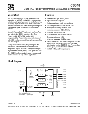 ICS348RP Datasheet PDF Integrated Circuit Systems