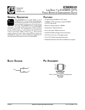 ICS8302AM-01 Datasheet PDF Integrated Circuit Systems