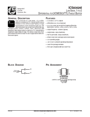 ICS83026AMI Datasheet PDF Integrated Circuit Systems