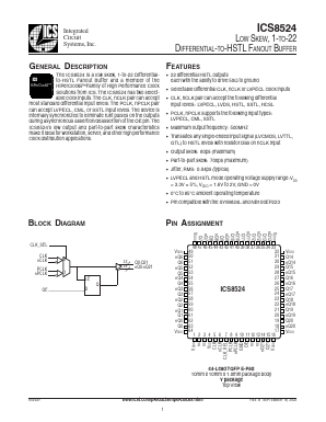 ICS8524AY Datasheet PDF Integrated Circuit Systems