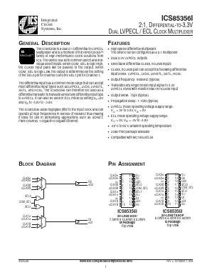 ICS85356 Datasheet PDF Integrated Circuit Systems