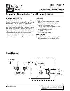 ICS9112M-32 Datasheet PDF Integrated Circuit Systems