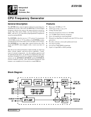 ICS9108-10CN14W Datasheet PDF Integrated Circuit Systems