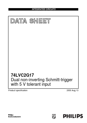 74LVC2G17 Datasheet PDF Integrated Circuit Systems