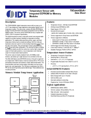 TSE2002GB2A1 Datasheet PDF Integrated Device Technology