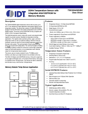 TSE2004GB2B0 Datasheet PDF Integrated Device Technology