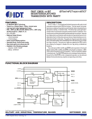 IDT74FCT162511CT Datasheet PDF Integrated Device Technology