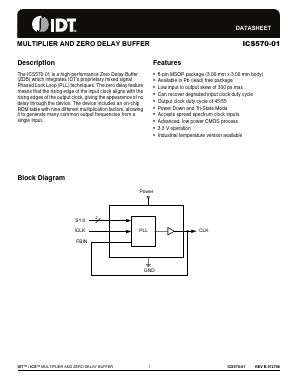 ICS570-01 Datasheet PDF Integrated Device Technology