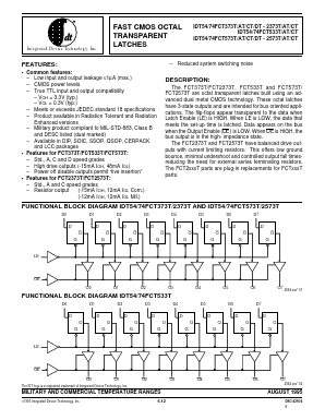 IDT54FCT237TD Datasheet PDF Integrated Device Technology