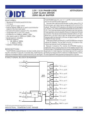 IDT5V2528/A Datasheet PDF Integrated Device Technology