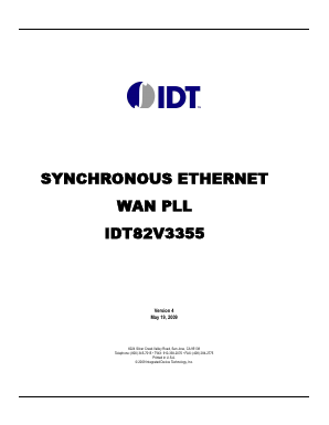 IDT82V3355 Datasheet PDF Integrated Device Technology