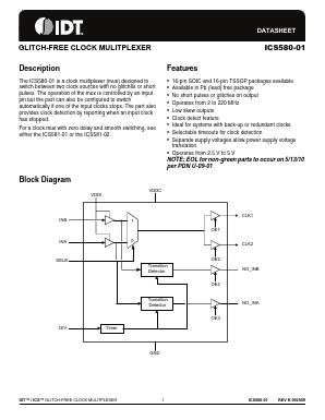580G-01ILF Datasheet PDF Integrated Device Technology