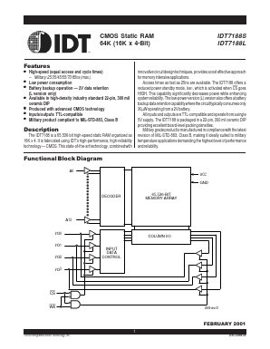 IDT7188L45DB Datasheet PDF Integrated Device Technology