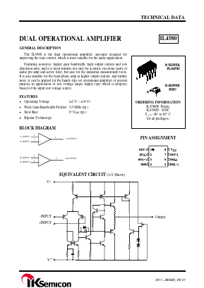 IL4580 Datasheet PDF IK Semicon Co., Ltd