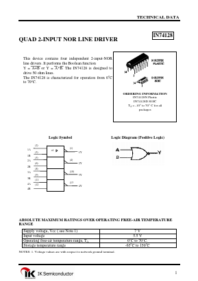 IN74128N Datasheet PDF IK Semicon Co., Ltd