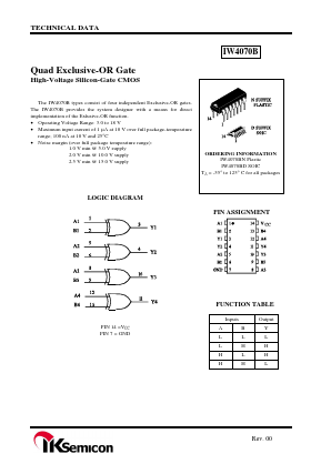IW4070BD Datasheet PDF IK Semicon Co., Ltd