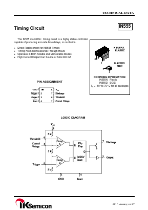 IN555 Datasheet PDF IK Semicon Co., Ltd